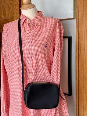 J Crew Marlo Smooth Leather Purse Crossbody Camera Bag Small Compact